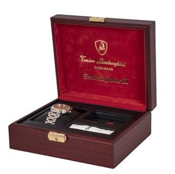 Tonino Lamborghini "Ferruccio Junior IV" 18K Swiss Made Watch With 74 High Quality Diamonds With Presentation Box - Limited Edition 094/500 (Lamborghini COA)